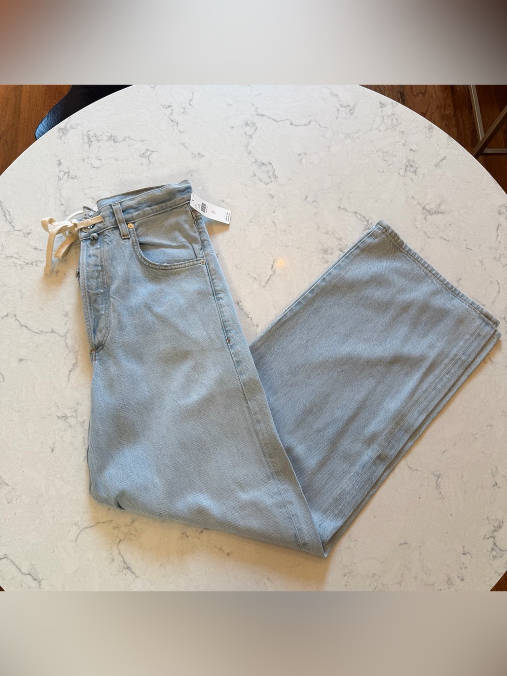 NWT 🩵 Citizens of Humanity Brynn Drawstring Trouser Jeans Size 27 - Picture 2 of 10